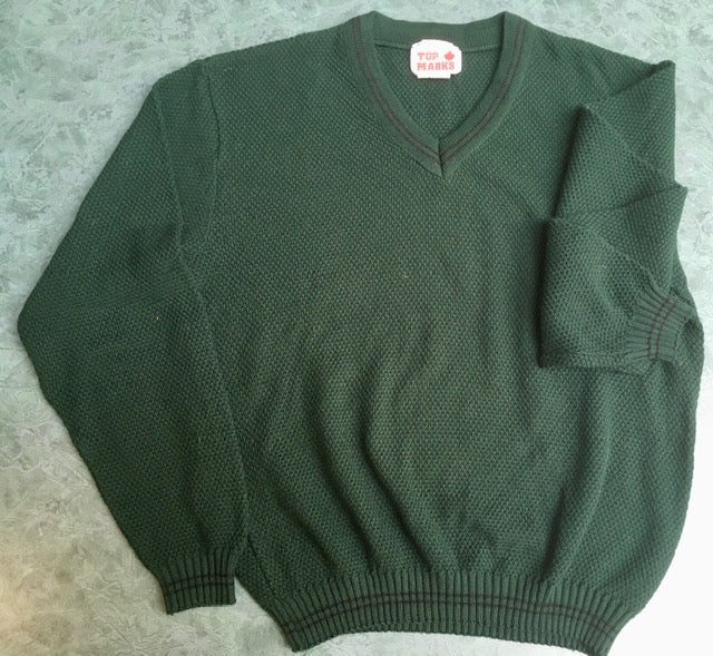 Grad V-Neck Sweater - Green